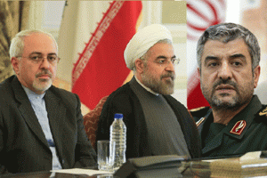 زنده باد روحانی! زنده باد سردار جعفری! زنده باد ظریف!