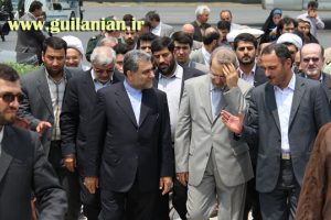 دکتر علی لاریجانی وارد رشت شد