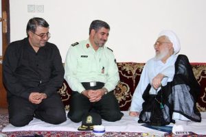 دیدار فرمانده جدید انتظامی گیلان با آیت الله قربانی